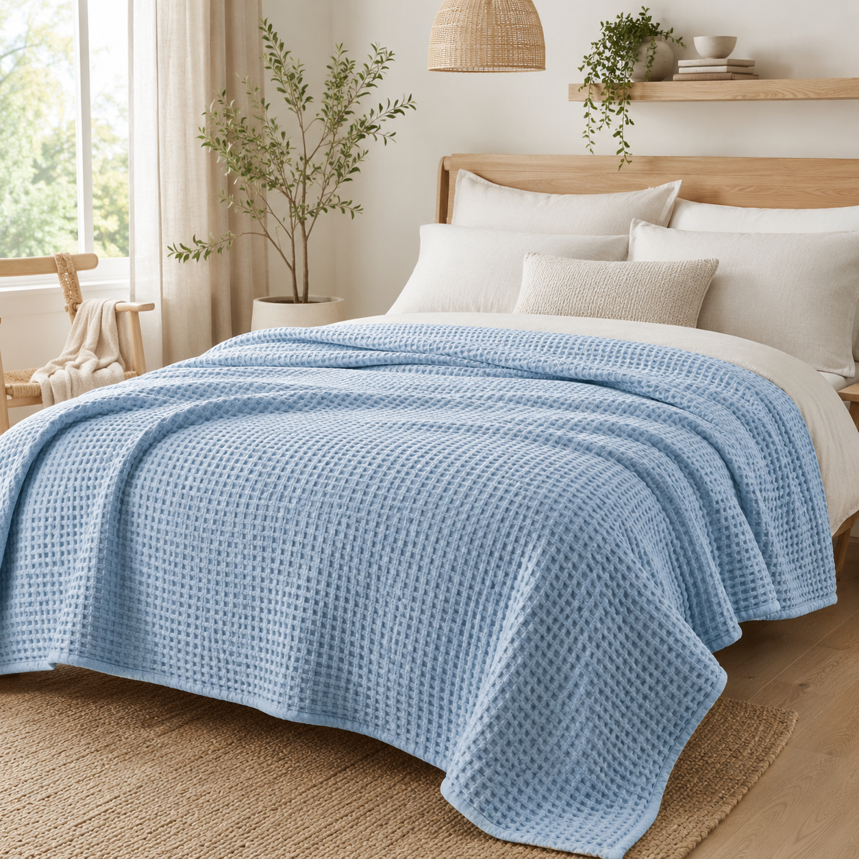 Slimnovacare™ SkyWeave Waffle Bed Blanket